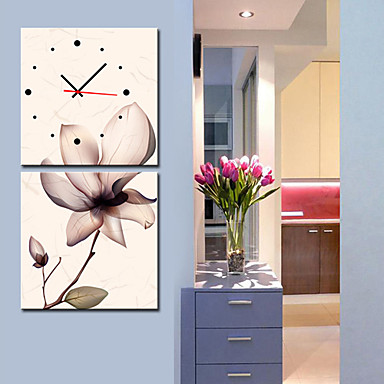 Modern Style Relógio de parede panorâmico em lona 2pcs K0137